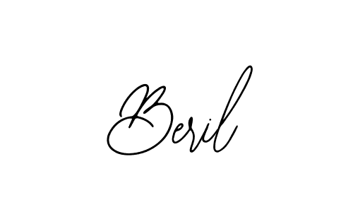 How to make Beril name signature. Use Bearetta-2O07w style for creating short signs online. This is the latest handwritten sign. Beril signature style 12 images and pictures png