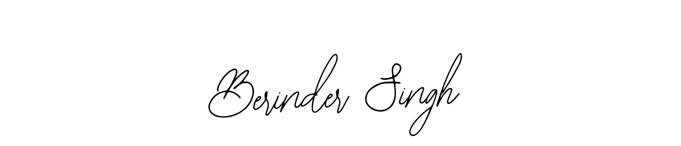 You should practise on your own different ways (Bearetta-2O07w) to write your name (Berinder Singh) in signature. don't let someone else do it for you. Berinder Singh signature style 12 images and pictures png