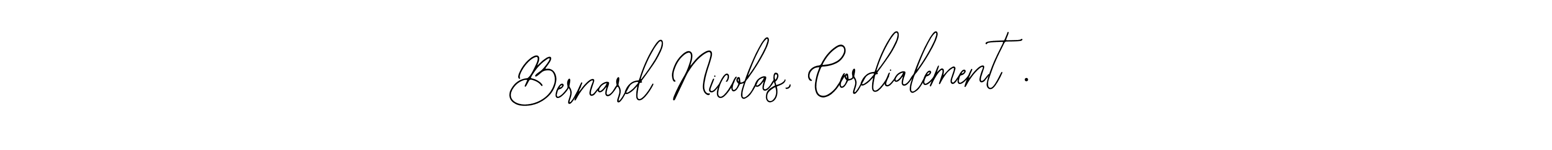 Create a beautiful signature design for name Bernard Nicolas, Cordialement .. With this signature (Bearetta-2O07w) fonts, you can make a handwritten signature for free. Bernard Nicolas, Cordialement . signature style 12 images and pictures png