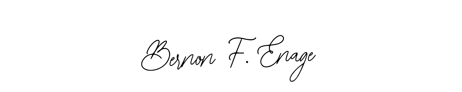 Also we have Bernon F. Enage name is the best signature style. Create professional handwritten signature collection using Bearetta-2O07w autograph style. Bernon F. Enage signature style 12 images and pictures png