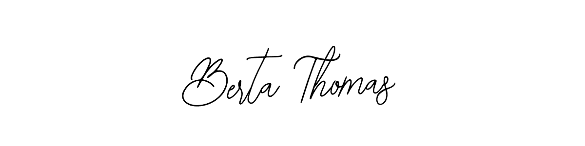 if you are searching for the best signature style for your name Berta Thomas. so please give up your signature search. here we have designed multiple signature styles  using Bearetta-2O07w. Berta Thomas signature style 12 images and pictures png