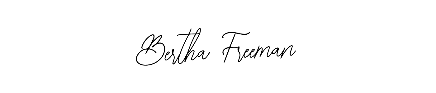 Bearetta-2O07w is a professional signature style that is perfect for those who want to add a touch of class to their signature. It is also a great choice for those who want to make their signature more unique. Get Bertha Freeman name to fancy signature for free. Bertha Freeman signature style 12 images and pictures png