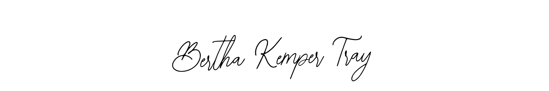 Also we have Bertha Kemper Tray name is the best signature style. Create professional handwritten signature collection using Bearetta-2O07w autograph style. Bertha Kemper Tray signature style 12 images and pictures png