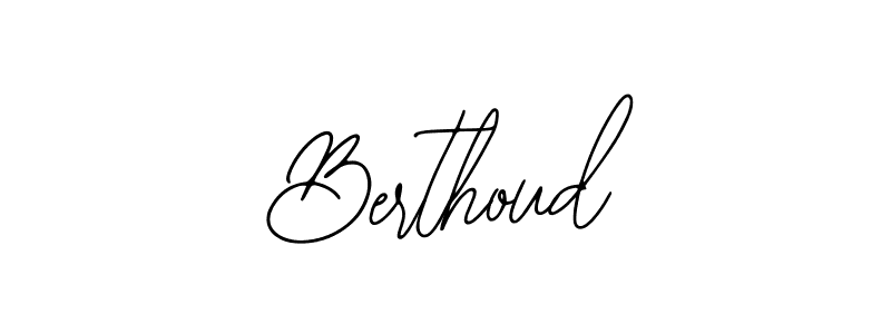 Make a beautiful signature design for name Berthoud. With this signature (Bearetta-2O07w) style, you can create a handwritten signature for free. Berthoud signature style 12 images and pictures png