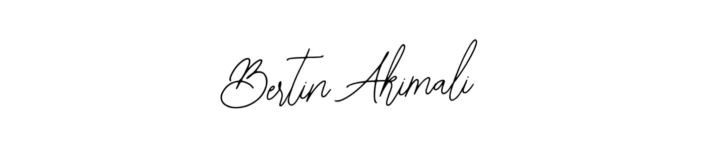 How to make Bertin Akimali name signature. Use Bearetta-2O07w style for creating short signs online. This is the latest handwritten sign. Bertin Akimali signature style 12 images and pictures png