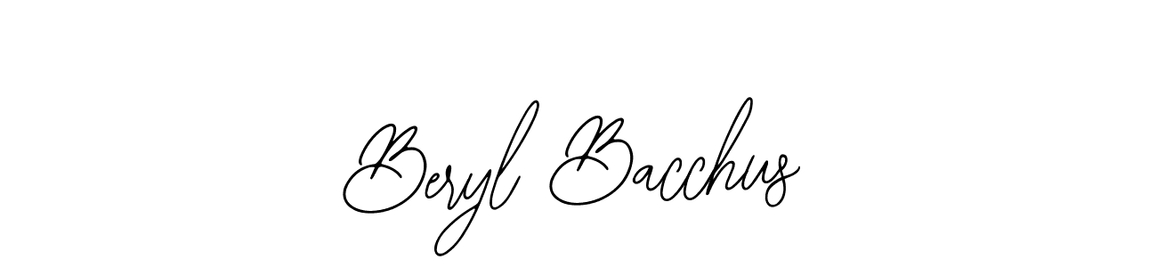 Make a beautiful signature design for name Beryl Bacchus. With this signature (Bearetta-2O07w) style, you can create a handwritten signature for free. Beryl Bacchus signature style 12 images and pictures png