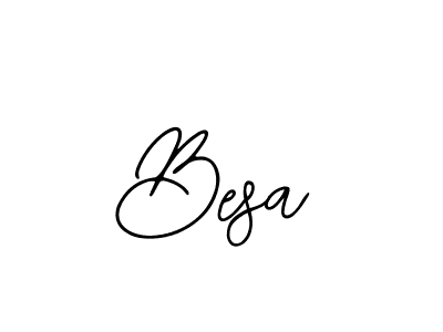 You should practise on your own different ways (Bearetta-2O07w) to write your name (Besa) in signature. don't let someone else do it for you. Besa signature style 12 images and pictures png