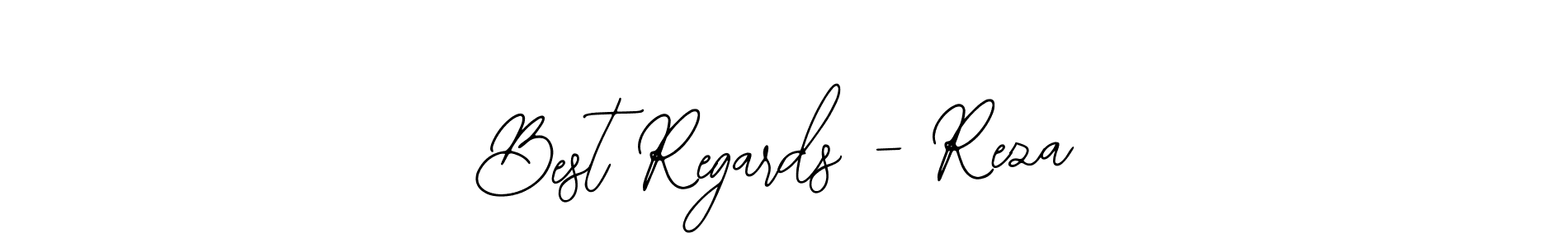 Use a signature maker to create a handwritten signature online. With this signature software, you can design (Bearetta-2O07w) your own signature for name Best Regards - Reza. Best Regards - Reza signature style 12 images and pictures png