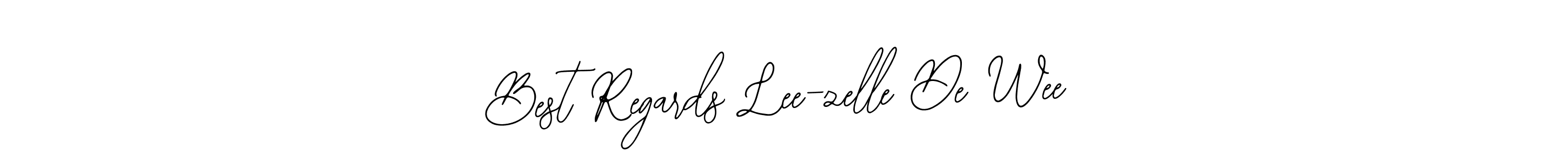 Make a short Best Regards Lee-zelle De Wee signature style. Manage your documents anywhere anytime using Bearetta-2O07w. Create and add eSignatures, submit forms, share and send files easily. Best Regards Lee-zelle De Wee signature style 12 images and pictures png