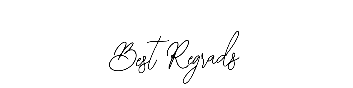 See photos of Best Regrads official signature by Spectra . Check more albums & portfolios. Read reviews & check more about Bearetta-2O07w font. Best Regrads signature style 12 images and pictures png
