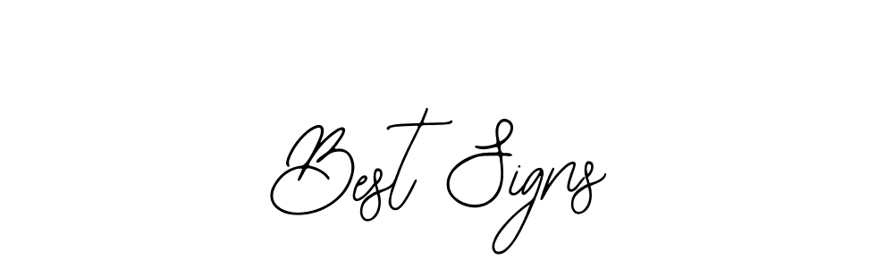 Use a signature maker to create a handwritten signature online. With this signature software, you can design (Bearetta-2O07w) your own signature for name Best Signs. Best Signs signature style 12 images and pictures png