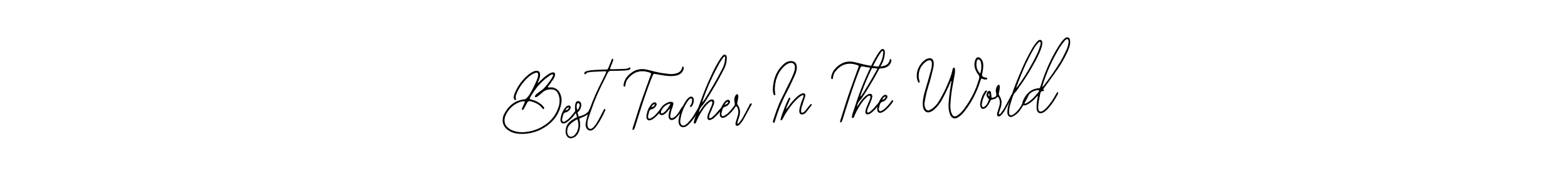 This is the best signature style for the Best Teacher In The World name. Also you like these signature font (Bearetta-2O07w). Mix name signature. Best Teacher In The World signature style 12 images and pictures png