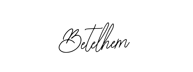 You should practise on your own different ways (Bearetta-2O07w) to write your name (Betelhem) in signature. don't let someone else do it for you. Betelhem signature style 12 images and pictures png