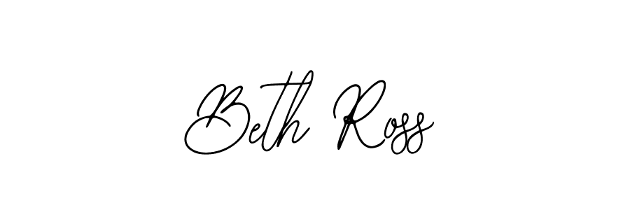 You should practise on your own different ways (Bearetta-2O07w) to write your name (Beth Ross) in signature. don't let someone else do it for you. Beth Ross signature style 12 images and pictures png