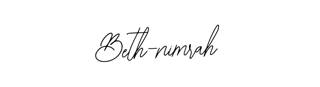 Create a beautiful signature design for name Beth-nimrah. With this signature (Bearetta-2O07w) fonts, you can make a handwritten signature for free. Beth-nimrah signature style 12 images and pictures png