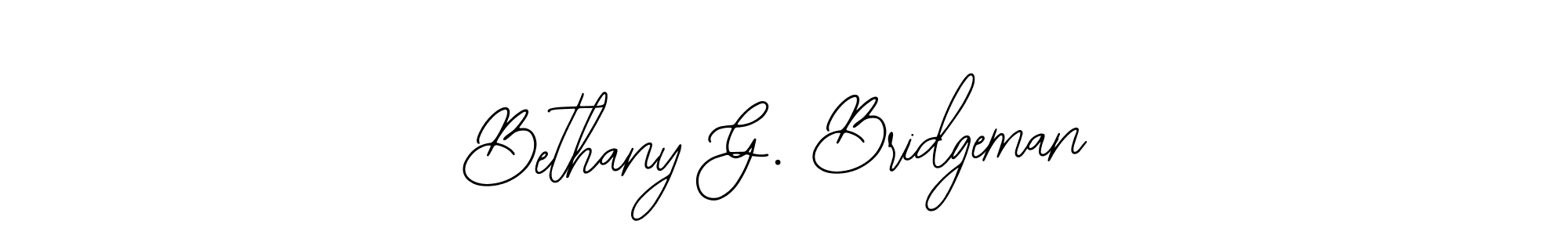 Check out images of Autograph of Bethany G. Bridgeman name. Actor Bethany G. Bridgeman Signature Style. Bearetta-2O07w is a professional sign style online. Bethany G. Bridgeman signature style 12 images and pictures png