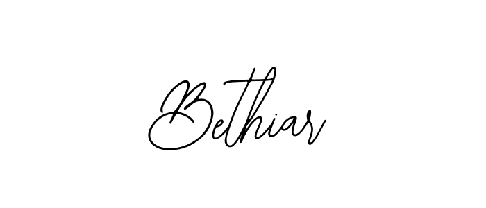 Design your own signature with our free online signature maker. With this signature software, you can create a handwritten (Bearetta-2O07w) signature for name Bethiar. Bethiar signature style 12 images and pictures png