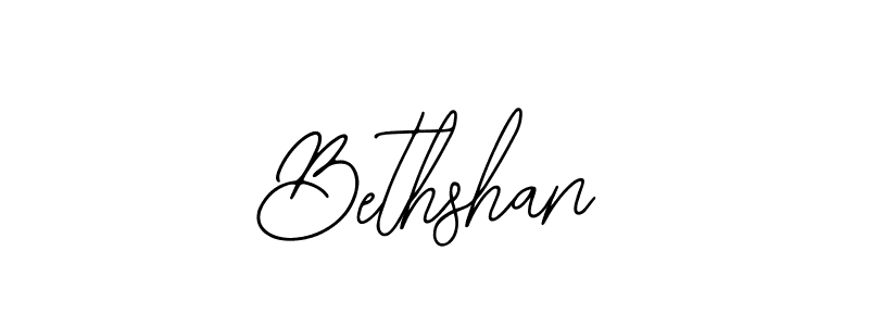 How to make Bethshan signature? Bearetta-2O07w is a professional autograph style. Create handwritten signature for Bethshan name. Bethshan signature style 12 images and pictures png