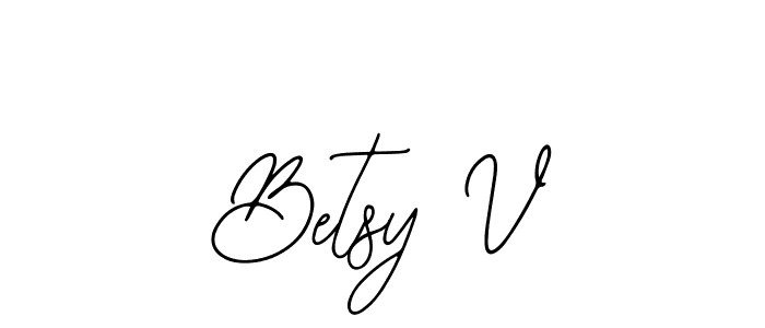 Create a beautiful signature design for name Betsy V. With this signature (Bearetta-2O07w) fonts, you can make a handwritten signature for free. Betsy V signature style 12 images and pictures png
