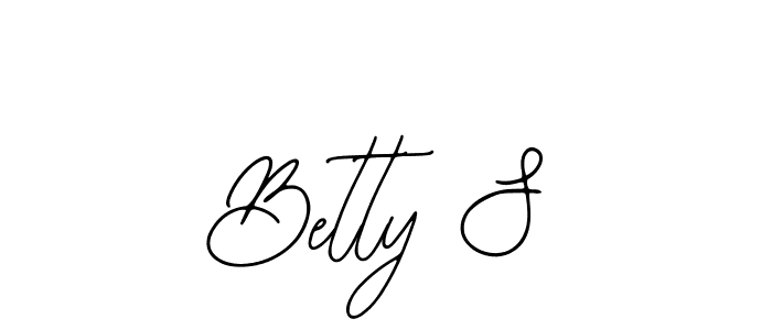 How to make Betty S name signature. Use Bearetta-2O07w style for creating short signs online. This is the latest handwritten sign. Betty S signature style 12 images and pictures png