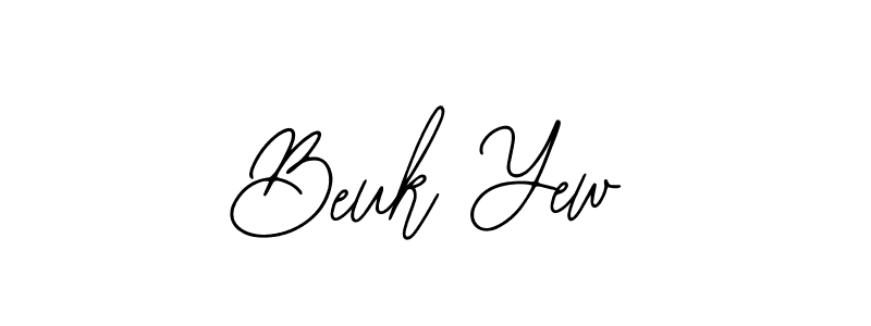 Bearetta-2O07w is a professional signature style that is perfect for those who want to add a touch of class to their signature. It is also a great choice for those who want to make their signature more unique. Get Beuk Yew name to fancy signature for free. Beuk Yew signature style 12 images and pictures png