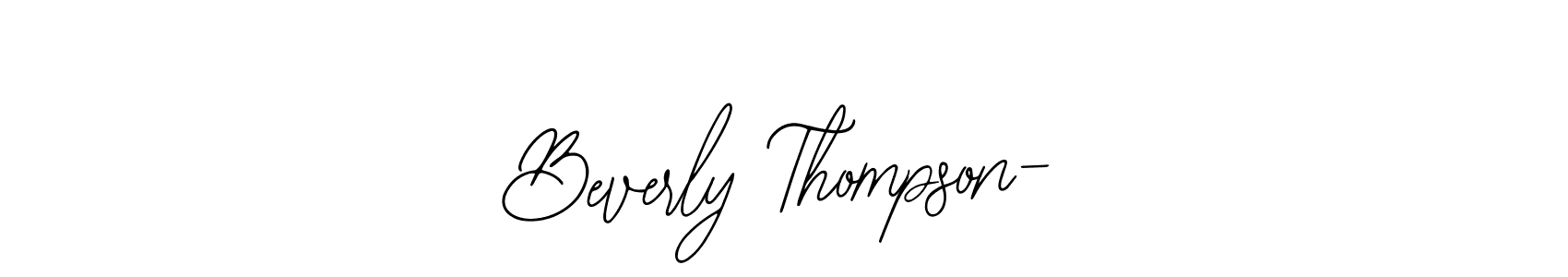 Here are the top 10 professional signature styles for the name Beverly Thompson-. These are the best autograph styles you can use for your name. Beverly Thompson- signature style 12 images and pictures png