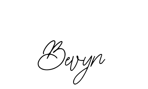 Use a signature maker to create a handwritten signature online. With this signature software, you can design (Bearetta-2O07w) your own signature for name Bevyn. Bevyn signature style 12 images and pictures png