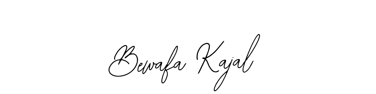 How to make Bewafa Kajal name signature. Use Bearetta-2O07w style for creating short signs online. This is the latest handwritten sign. Bewafa Kajal signature style 12 images and pictures png