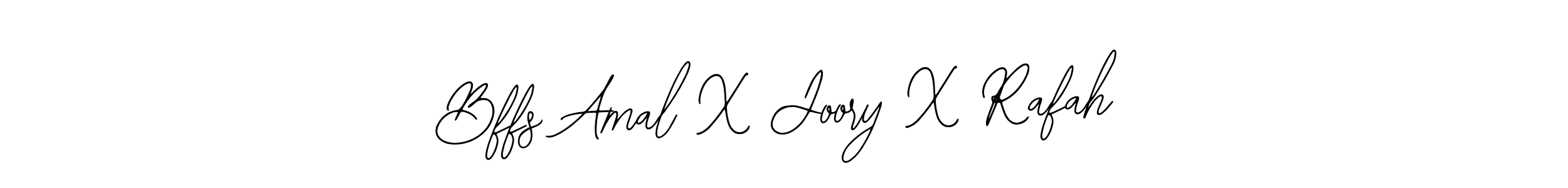 Similarly Bearetta-2O07w is the best handwritten signature design. Signature creator online .You can use it as an online autograph creator for name Bffs Amal X Joory X Rafah. Bffs Amal X Joory X Rafah signature style 12 images and pictures png