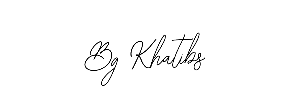 Make a beautiful signature design for name Bg Khatibs. Use this online signature maker to create a handwritten signature for free. Bg Khatibs signature style 12 images and pictures png