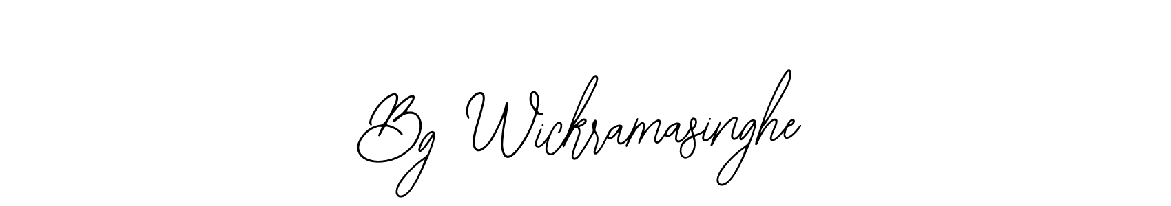 Also we have Bg Wickramasinghe name is the best signature style. Create professional handwritten signature collection using Bearetta-2O07w autograph style. Bg Wickramasinghe signature style 12 images and pictures png