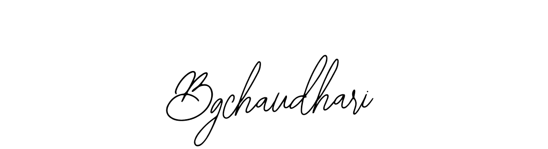 Make a beautiful signature design for name Bgchaudhari. Use this online signature maker to create a handwritten signature for free. Bgchaudhari signature style 12 images and pictures png