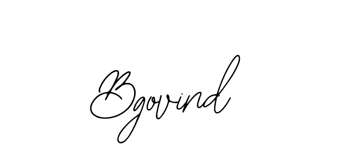 Design your own signature with our free online signature maker. With this signature software, you can create a handwritten (Bearetta-2O07w) signature for name Bgovind. Bgovind signature style 12 images and pictures png