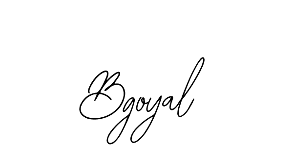 Use a signature maker to create a handwritten signature online. With this signature software, you can design (Bearetta-2O07w) your own signature for name Bgoyal. Bgoyal signature style 12 images and pictures png