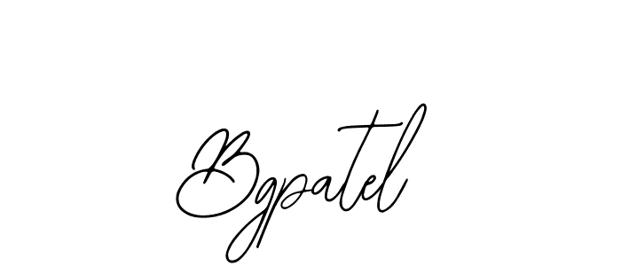 How to make Bgpatel signature? Bearetta-2O07w is a professional autograph style. Create handwritten signature for Bgpatel name. Bgpatel signature style 12 images and pictures png