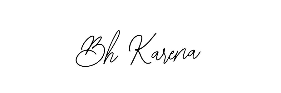 Make a beautiful signature design for name Bh Karena. Use this online signature maker to create a handwritten signature for free. Bh Karena signature style 12 images and pictures png
