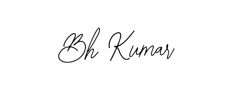 You should practise on your own different ways (Bearetta-2O07w) to write your name (Bh Kumar) in signature. don't let someone else do it for you. Bh Kumar signature style 12 images and pictures png