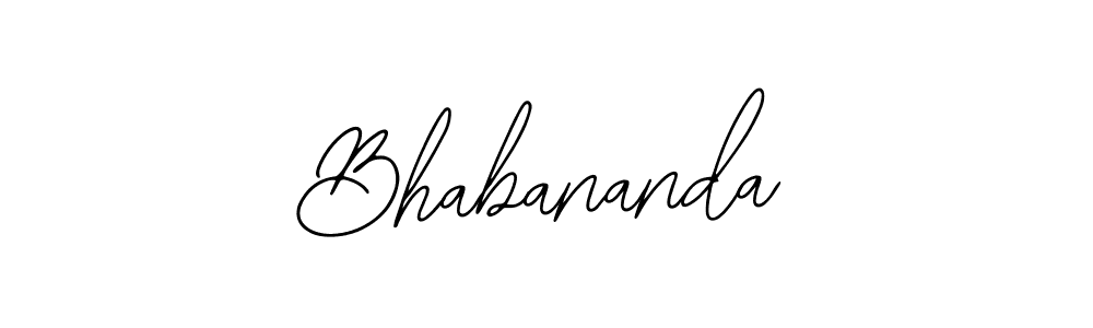 You should practise on your own different ways (Bearetta-2O07w) to write your name (Bhabananda) in signature. don't let someone else do it for you. Bhabananda signature style 12 images and pictures png