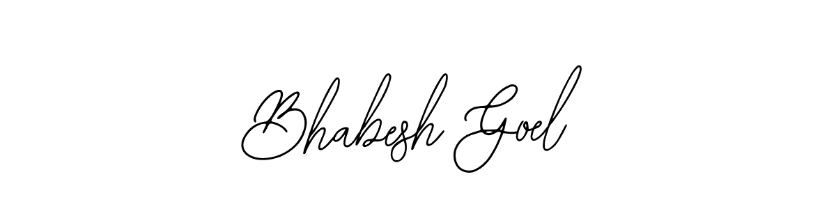 How to Draw Bhabesh Goel signature style? Bearetta-2O07w is a latest design signature styles for name Bhabesh Goel. Bhabesh Goel signature style 12 images and pictures png