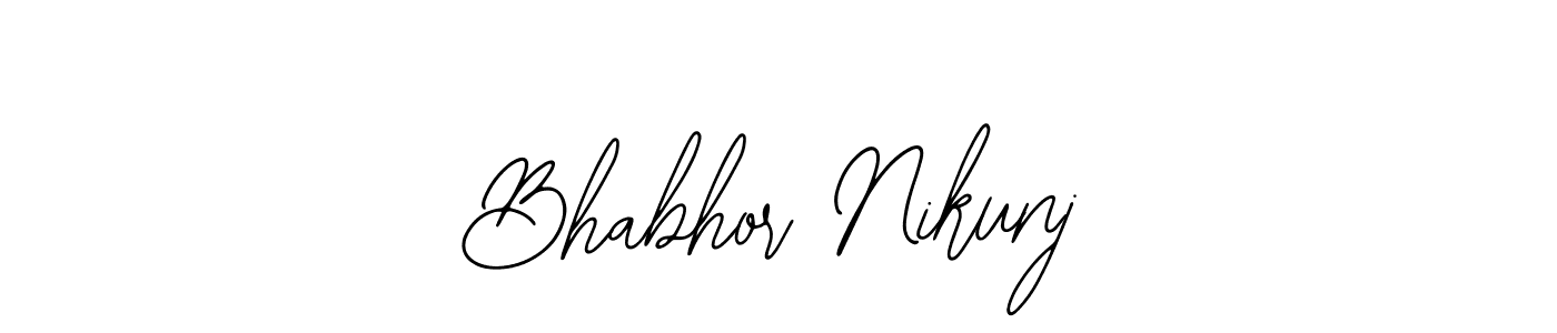 Similarly Bearetta-2O07w is the best handwritten signature design. Signature creator online .You can use it as an online autograph creator for name Bhabhor Nikunj. Bhabhor Nikunj signature style 12 images and pictures png