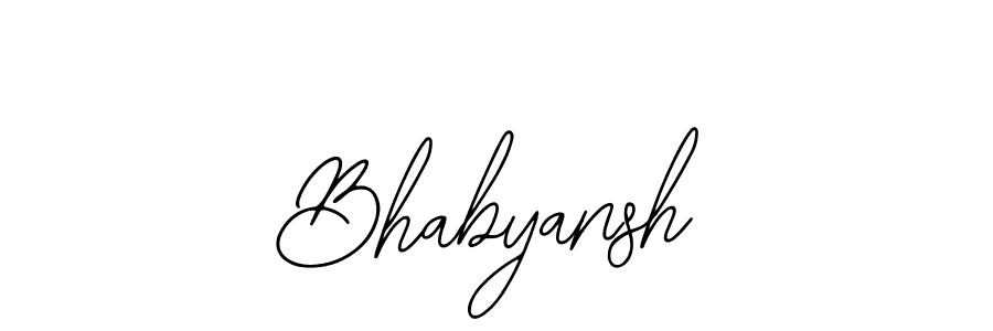 Create a beautiful signature design for name Bhabyansh. With this signature (Bearetta-2O07w) fonts, you can make a handwritten signature for free. Bhabyansh signature style 12 images and pictures png