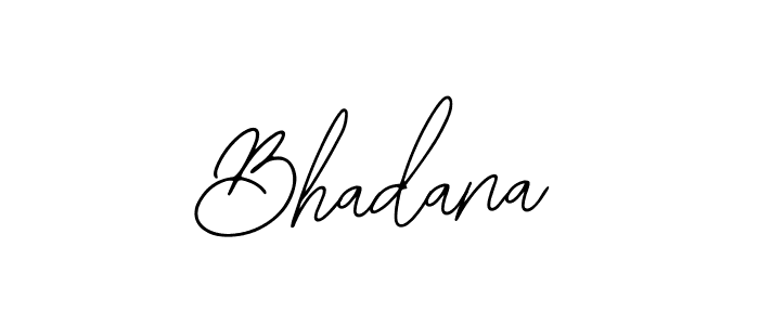 Make a beautiful signature design for name Bhadana. With this signature (Bearetta-2O07w) style, you can create a handwritten signature for free. Bhadana signature style 12 images and pictures png