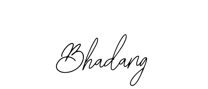 Make a beautiful signature design for name Bhadang. Use this online signature maker to create a handwritten signature for free. Bhadang signature style 12 images and pictures png