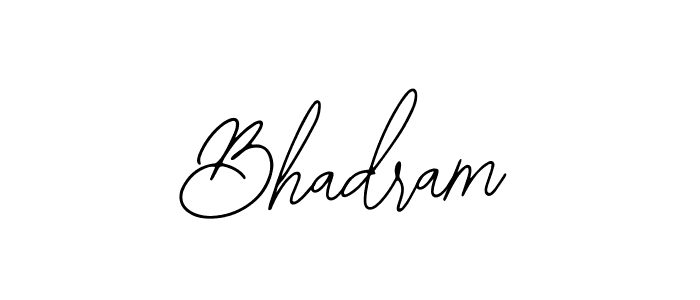 if you are searching for the best signature style for your name Bhadram. so please give up your signature search. here we have designed multiple signature styles  using Bearetta-2O07w. Bhadram signature style 12 images and pictures png