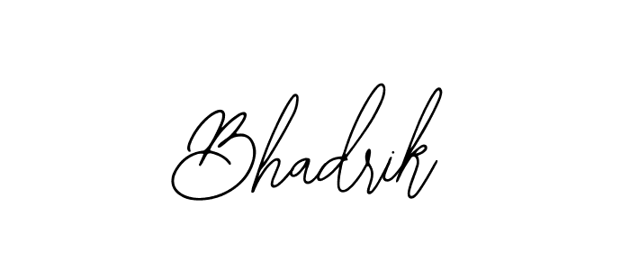 Make a beautiful signature design for name Bhadrik. With this signature (Bearetta-2O07w) style, you can create a handwritten signature for free. Bhadrik signature style 12 images and pictures png