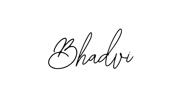 Design your own signature with our free online signature maker. With this signature software, you can create a handwritten (Bearetta-2O07w) signature for name Bhadvi. Bhadvi signature style 12 images and pictures png