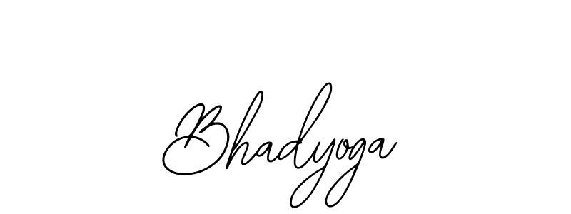 How to Draw Bhadyoga signature style? Bearetta-2O07w is a latest design signature styles for name Bhadyoga. Bhadyoga signature style 12 images and pictures png