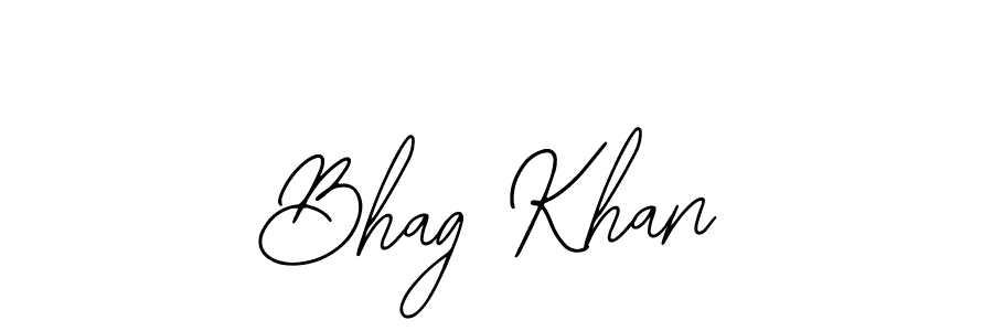 Use a signature maker to create a handwritten signature online. With this signature software, you can design (Bearetta-2O07w) your own signature for name Bhag Khan. Bhag Khan signature style 12 images and pictures png