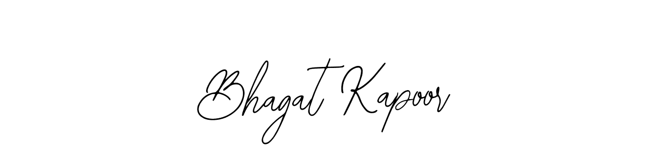 You should practise on your own different ways (Bearetta-2O07w) to write your name (Bhagat Kapoor) in signature. don't let someone else do it for you. Bhagat Kapoor signature style 12 images and pictures png