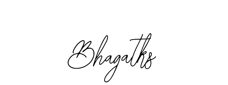 How to make Bhagatks name signature. Use Bearetta-2O07w style for creating short signs online. This is the latest handwritten sign. Bhagatks signature style 12 images and pictures png